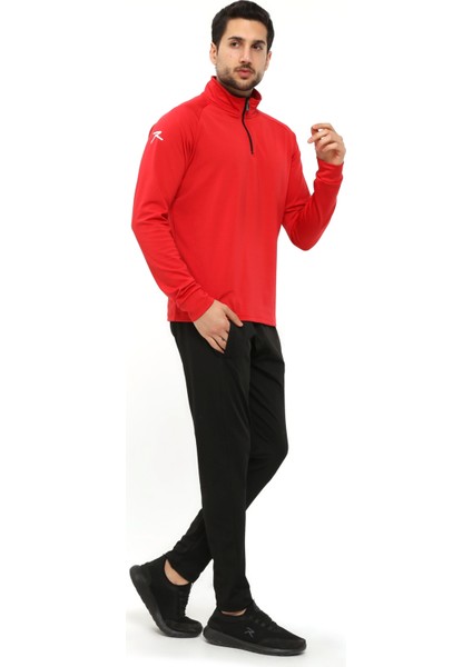 Erkek Yarım Fermuarlı Eşofman Altus Kırmızı modelleri