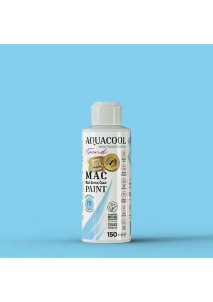 Aquacool Multi Akrilik Boya 150ML 711 Bebe Mavisi