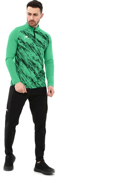 Erkek Yarım Fermuarlı Sweatshirt Dıgnus Yeşil