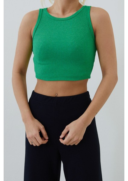 Kaşkorse Crop-Yeşil