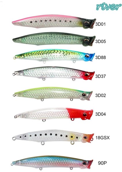 Pop'n Catch 3D 125 12.5cm 19G Popper Maket Balık