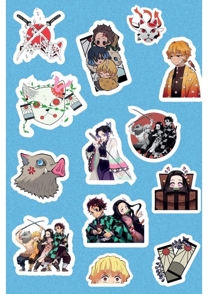 Iblis Keser Sticker Etiket Seti - Laptop Telefon Notebook Defter (13 Adet)