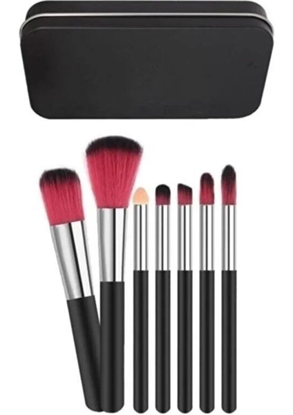 Sultan 7'li Siyah Metal Fırça Seti