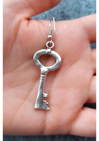 Anahtar Şekilli Kadın Küpe Çift Adet Gümüş Kaplama Kadın Küpe fiyatları