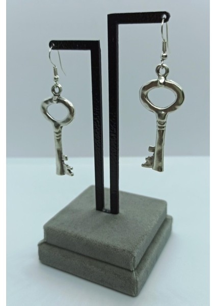 Anahtar Şekilli Kadın Küpe Çift Adet Gümüş Kaplama Kadın Küpe fırsatları