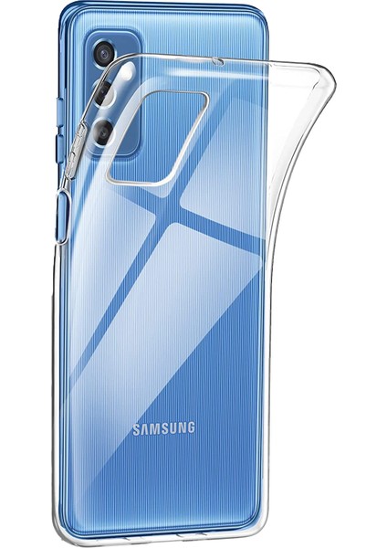 Samsung Galaxy M52 ile Uyumlu Kapak 1mm Süper Silikon Şeffaf Kılıf