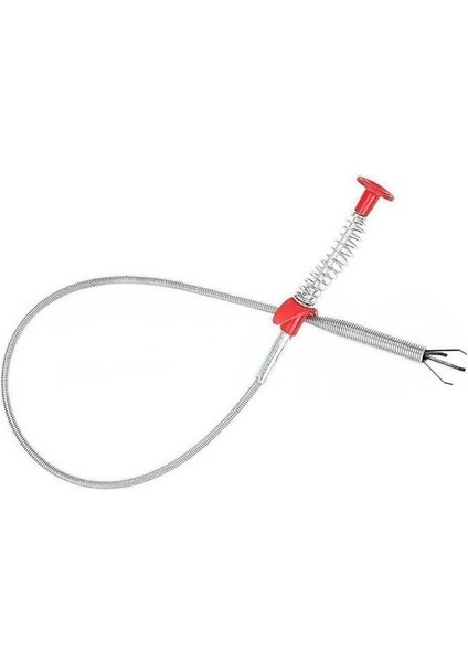 Yay Mekanizmalı Mandallı Yakalama Kıskacı Esnek Lavabo Açma Teli 90 CM
