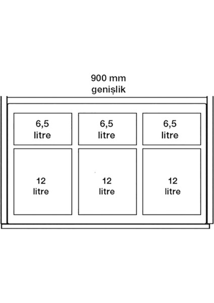 Mix Çöp Kutusu Antrasit 12lt