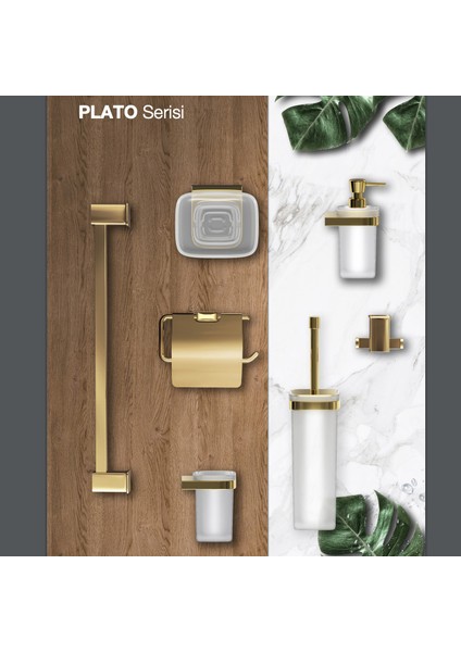 Plato Tuvalet Kağıtlığı Iı Parlak Altın Renkli modelleri