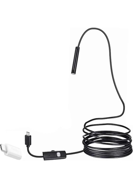 3in1 Micro Usb+Type C+Pc 7mm Işıklı 5metre Endeskop Yılan Kamera fiyatları