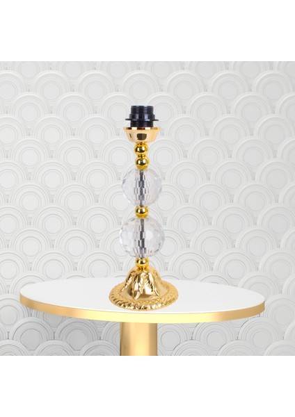 Gold Renk Abajur Kadife Kumaş Yatak Odası Kristal Ayak VINTAGEAB0866 fırsatları