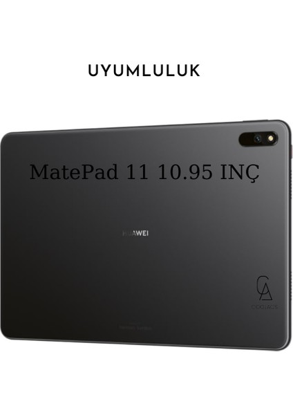 Huawei Matepad 11 Uyumlu Uyku Modlu Smart Tablet Kılıfı Ekran Koruyucu ve Kalem Seti