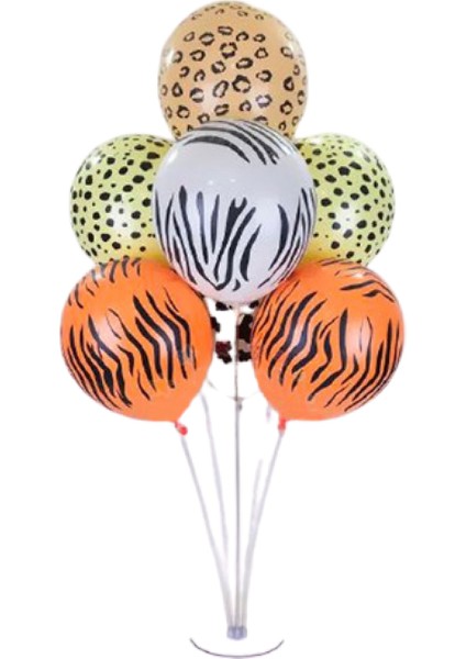 7 Li Balon Demeti Safari Desenli