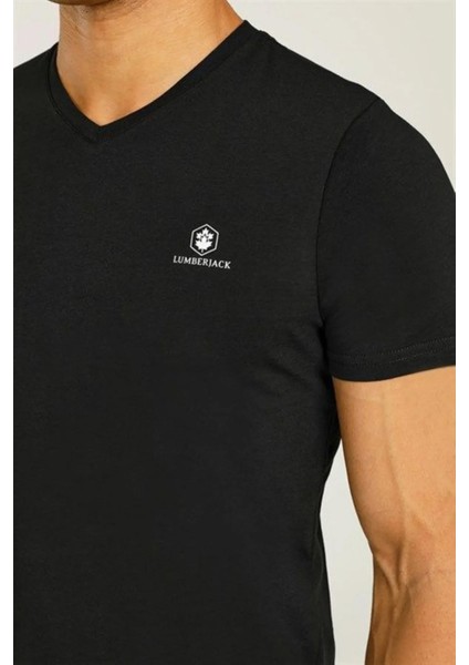 Basic V Nk Erkek Kısa Kol T-Shirt M-CT106