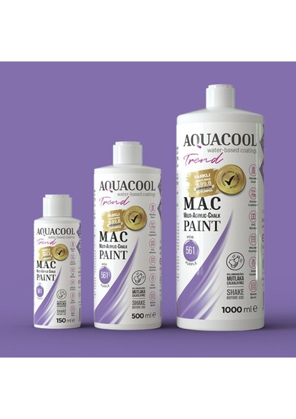 Aquacool Multi Akrilik Boya 150ML 561 Mor