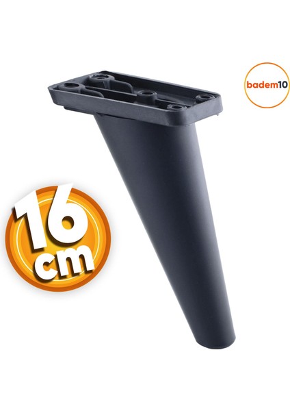 Regnum Lüks 16 Cm Siyah Mobilya Kanepe Berjer Komidin Komodin Tv Ünitesi Koltuk Ayağı Ayakları