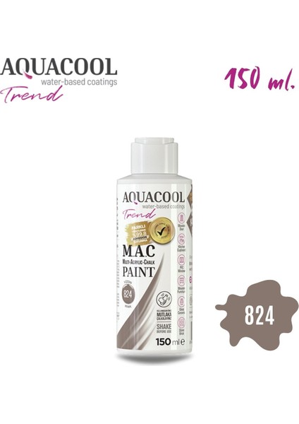 Aquacool Multi Akrilik Boya 150ML 824 Vizon