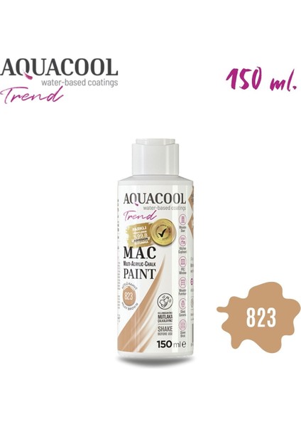 Aquacool Multi Akrilik Boya 150ML 823 Sütlü Kahve