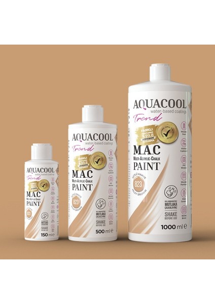 Aquacool Multi Akrilik Boya 150ML 823 Sütlü Kahve
