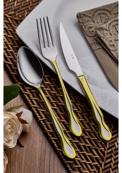 Milano Altın 18 Parça Kaşık Çatal Bıçak Seti fiyatları