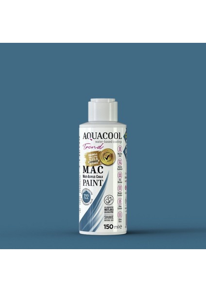 Aquacool Multi Akrilik Boya 150ML 722 Napolyon Mavisi
