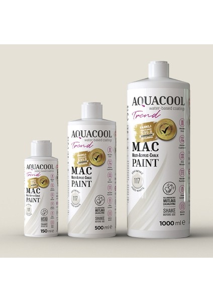Aquacool Multi Akrilik Boya 1000ML 117 Eski Beyaz modelleri