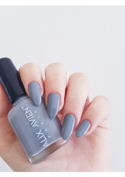 Alix Avien Gri Oje 41 - Yüksek Pigmentli Uzun Süreli Kalıcılık Hızlı Kuruma - Nail Lacquer 41