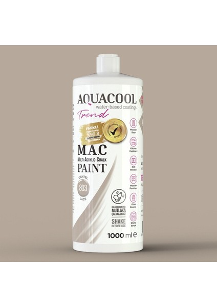 Aquacool Multi Akrilik Boya 1000ML 803 Dantel