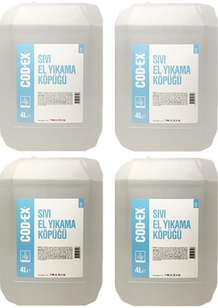 Sıvı El Köpüğü 4 lt x 4 Adet