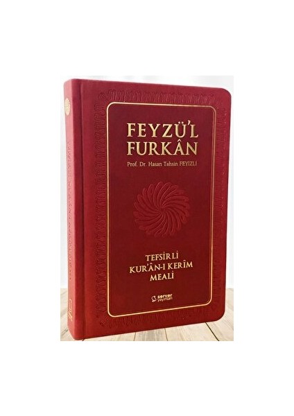 Feyzü'l Furkan Tefsirli Kur'an-I Kerim Meali Orta Boy - Tefsirli Meal - Ciltli - Bordo - Hasan Tahsin Feyizli