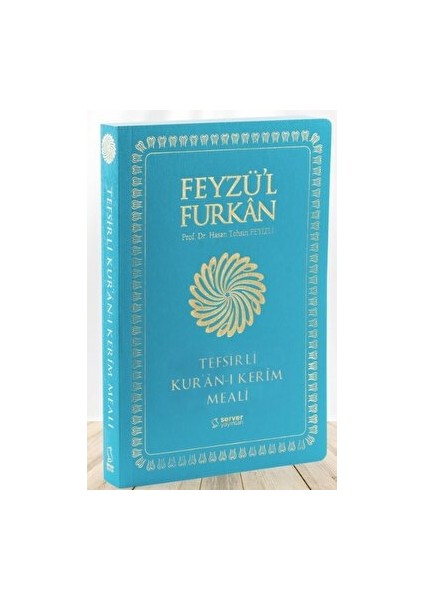 Feyzü'l Furkan Tefsirli Kur'an-I Kerim Meali Büyük Boy - Tefsirli Meal - İnce Cilt Turkuaz - Hasan Tahsin Feyizli