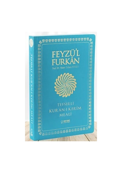 Feyzü'l Furkan Tefsirli Kur'an-I Kerim Meali Büyük Boy - Tefsirli Meal - İnce Cilt Turkuaz - Hasan Tahsin Feyizli