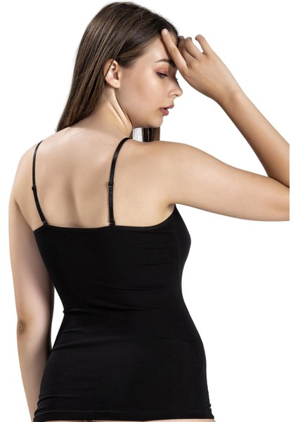 Kadın Likralı Ayarlanabilir Ip Askılı Atlet 546 - 9 Adet