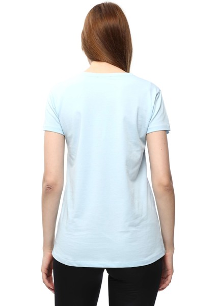 Kadın %100 Pamuk T-Shirt Mulıer Mint fırsatları