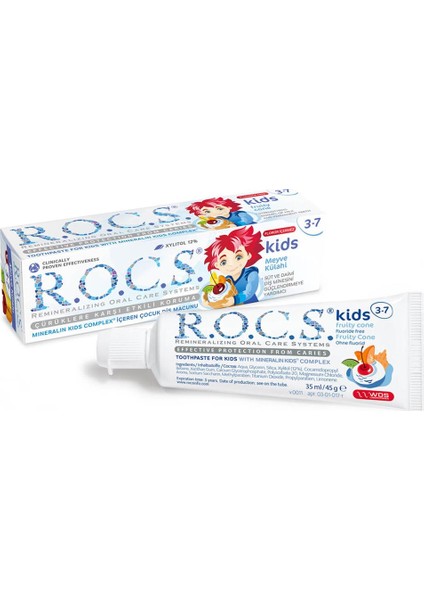kids Diş Macunu 35 ml 3-7 Yaş Meyve Külahı