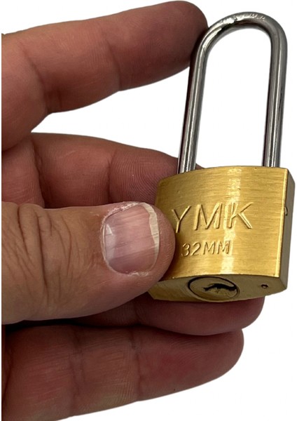 Ymk Kancalı Asma Kilit Uzun Sarı 32 mm 1 Paket (6 Adet) fırsatları