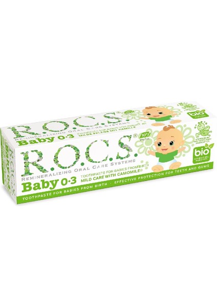 Rocs Baby Papatya Özlü Diş Macunu (0-3yaş)