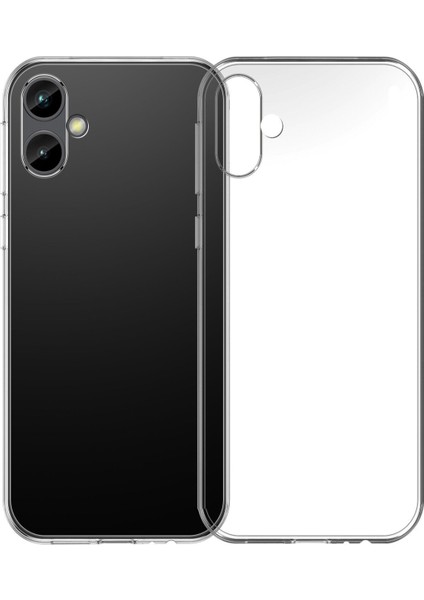 Caseworld Samsung Galaxy A04E ile Uyumlu Kapak 1mm Süper Silikon Şeffaf Kılıf