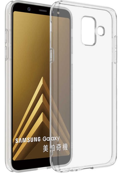 Caseworld Samsung Galaxy J6 Plus ile Uyumlu Kapak 1mm Süper Silikon Şeffaf Kılıf