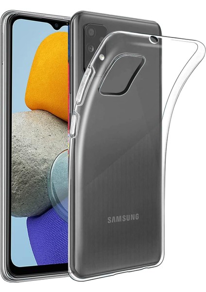 Caseworld Samsung Galaxy M23 ile Uyumlu Kapak 1mm Süper Silikon Şeffaf Kılıf