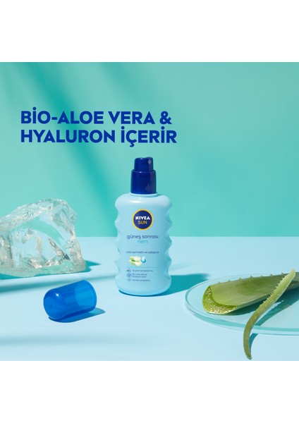 Sun Güneş Sonrası 48 Saat Nemlendirici Sprey 200 ml,Aleo Vera & Hyaluron İçerir