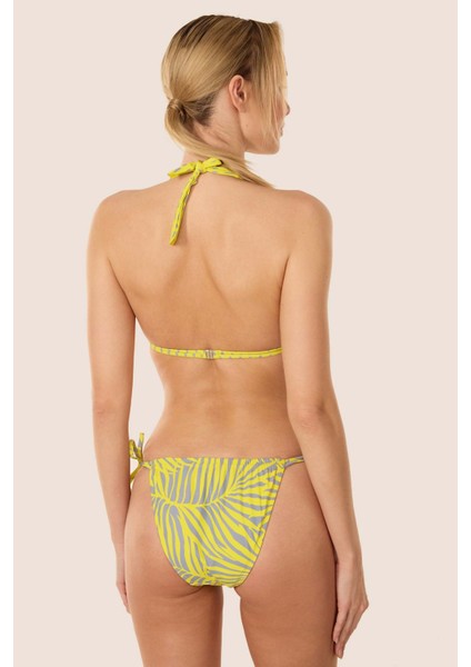 3520 Sarı Üçgen Bikini Takımı