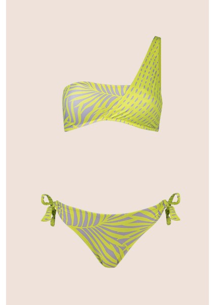 3530 Sarı Tek Omuz Bikini Takımı indirimleri