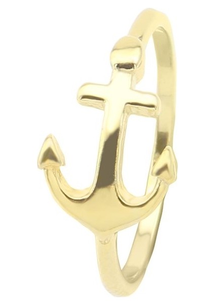 Gümüş 925 Eklemm Yüzüğü çapa sembol