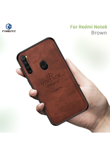 Zun S Pc + Tpu + Redmi Note 8 Kahverengi Için Cilt Kılıfı (Yurt Dışından)