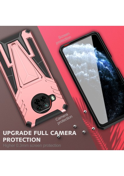 Xiaomi Redmi Için Zırh Pc+Tpu Kılıfı Note 9 Pro 5g Gül Altın (Yurt Dışından) modelleri