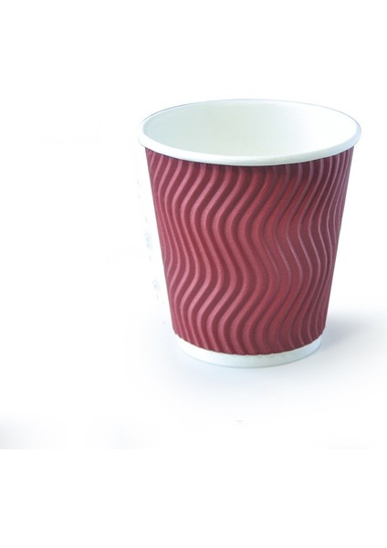 100 Pcs 7oz Kırmızı Kırmızı Ölçü Anti Kağıt Bardağı (Yurt Dışından)
