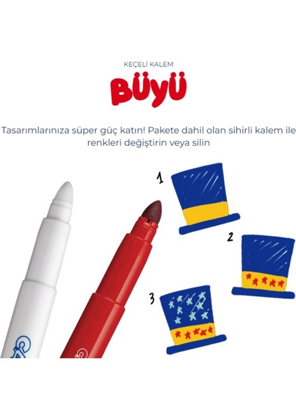 Carıoca Magic Keçeli Kalem Silinebilir - 10 Adet fiyatları