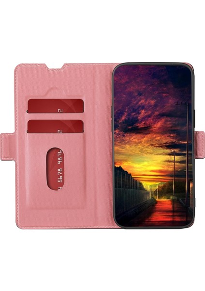 Yue Store Samsung Galaxy A13 4g Pembe Için Twill Doku Kılıfı (Yurt Dışından)