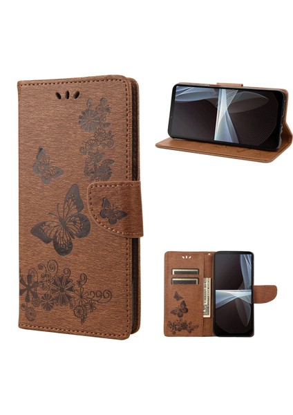 Sony Xperia 10 Iv Brown Için Kabartmalı Pu Kılıf (Yurt Dışından) fiyatları
